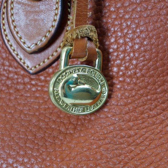 Dooney & Bourke Shoulder Bag Satchel, All Weather Leather, Tan - Picture 3 of 11
